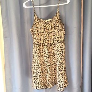 Floral light material dress.